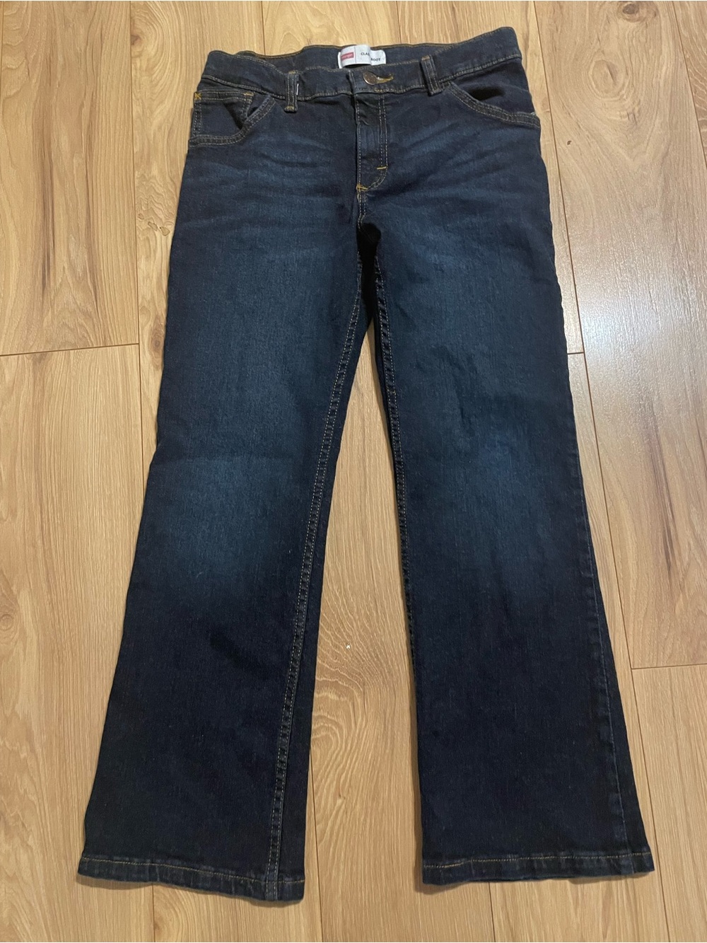 Wrangler Kids Dark Blue Straight-Leg Jeans